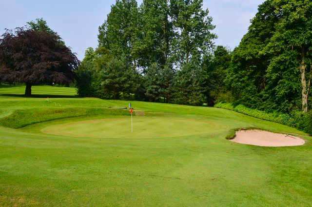 A view of the 4th green at Halesowen Golf Club.