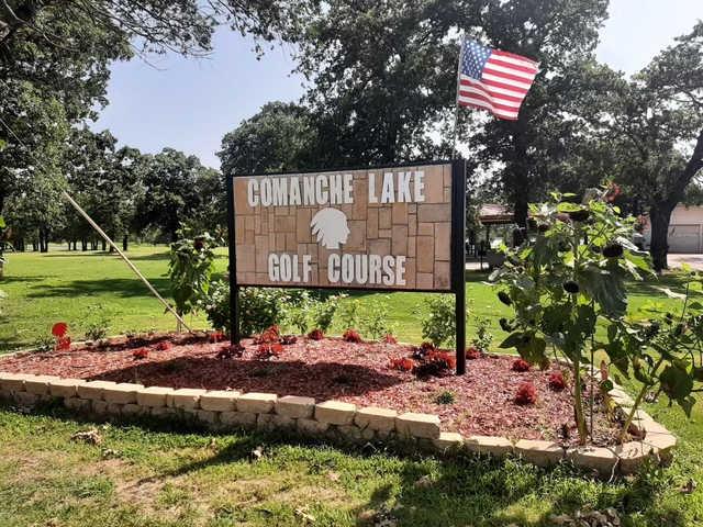 A view from Comanche Lake Golf Course.