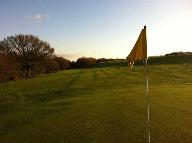 A view from green #17 at Avisford Park Golf Club.