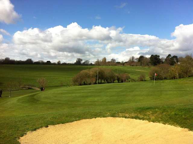 A view of the 14th hole at Avisford Park Golf Club.