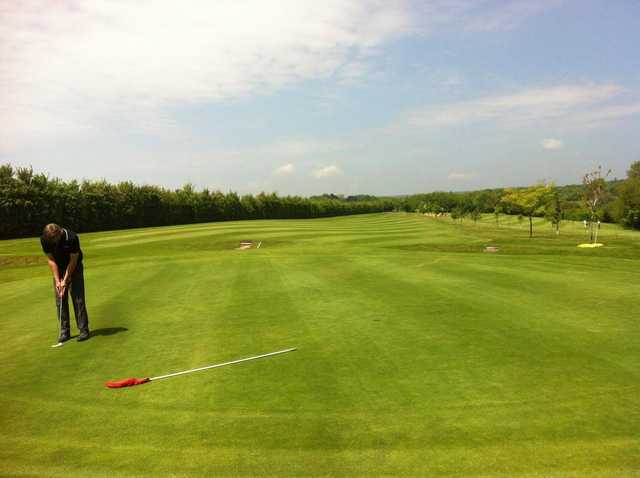 A view of hole #11 at Avisford Park Golf Club.