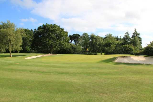 A view of the 16th green at Bognor Regis Golf Club.