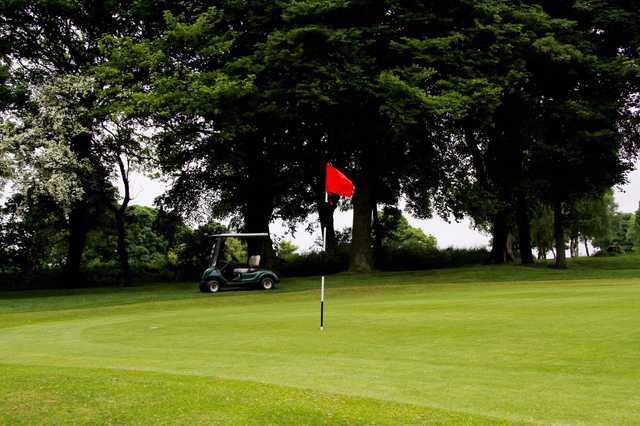 A view of a hole at Calverley Golf Club.