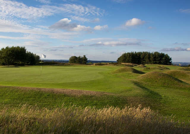 A view of a hole at Crosland Heath Golf Club.