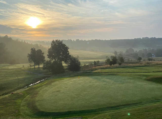 A morning day view of a hole at Halifax Golf Club.