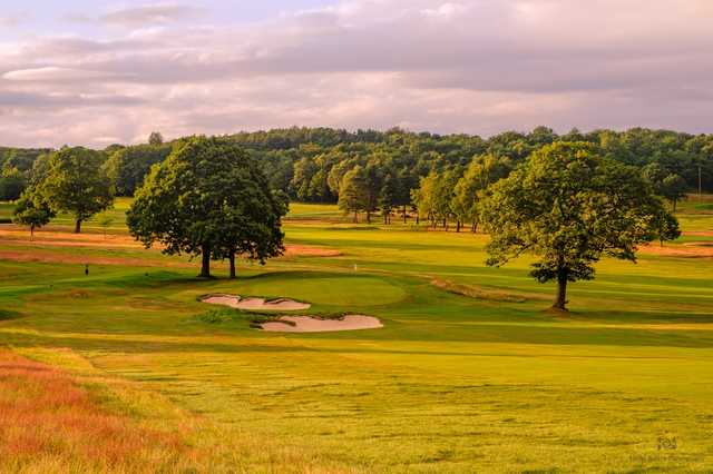 A view of the 18th green at Huddersfield Golf Club.