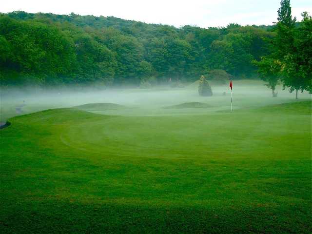 An early morning view of a hole at Longley Park Golf Club.