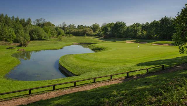 A view of a hole at Moor Allerton Golf Club.