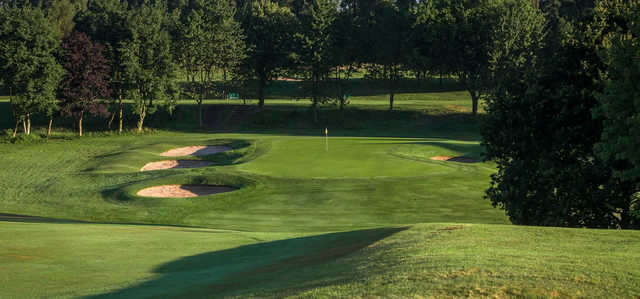 A view of a green at Moor Allerton Golf Club.
