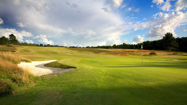 A view of hole #12 at Moortown Golf Club.