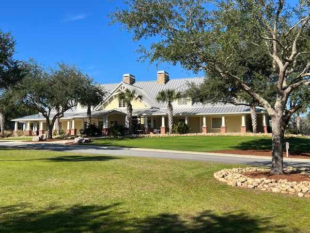 View of the clubhouse at Sanctuary Golf Club.