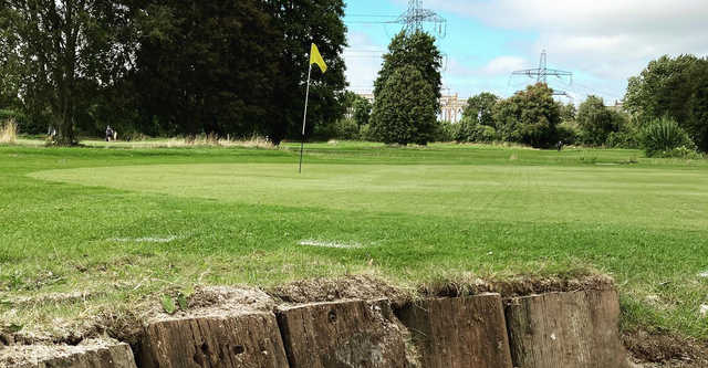 A view of the 7th hole at Whitley Golf Club.