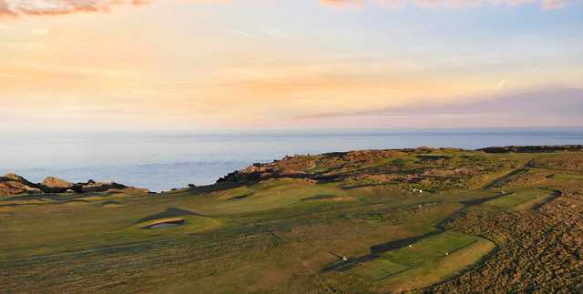 A view of green #2 at Castletown Golf Links.