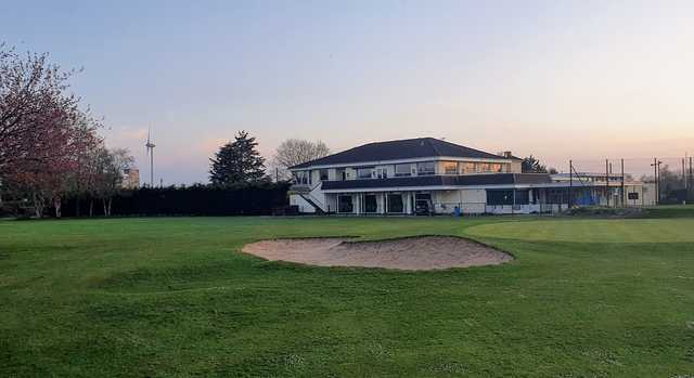 A view of the clubhouse at Ballymena Golf Club.