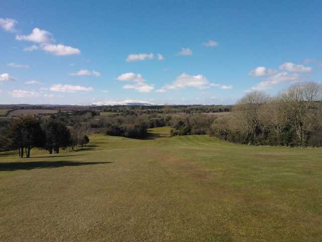 A view of a fairway at Crossgar Golf Club.