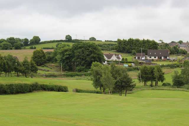 A view of a hole at Crossgar Golf Club.