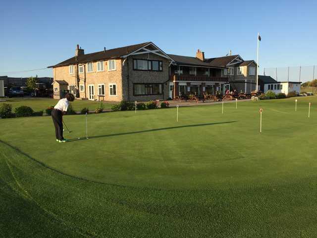 View of the putting green at Rhos-on-Sea Residential Golf Club.