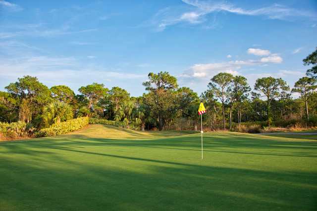 View from a green at Jensen Beach Golf Club.