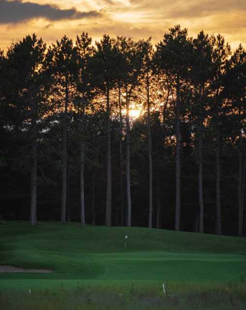 View of a green at Eagle Glen Golf Club.