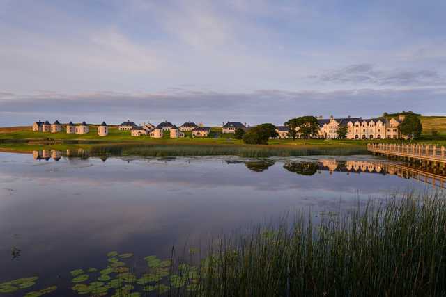 A view over the water from Faldo Championship Course at Lough Erne Resort.