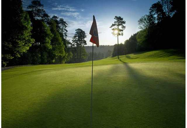 A view of the 3rd hole at Schloss Georghausen Golf Club