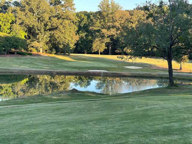 View of a green at Pickens Golf Club.