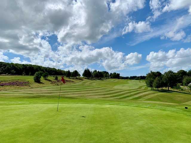 Looking back from a green at Stanedge Golf Club.