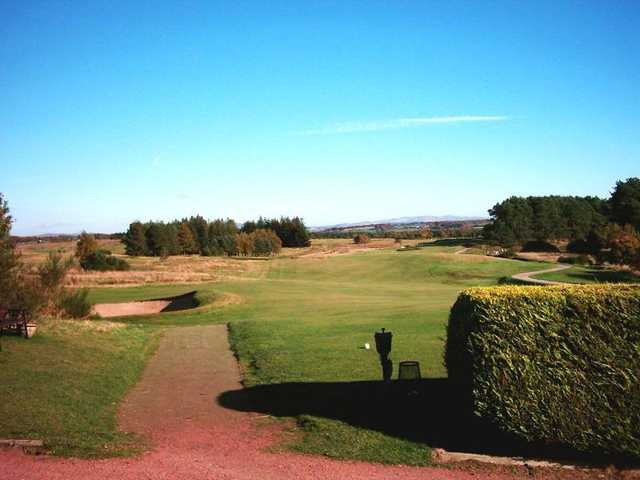 View of the 1st tee box at Lanark Golf Club.