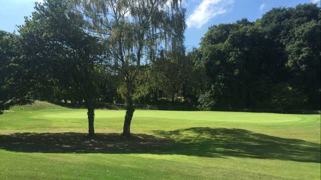 View of the 5th green at Boundary Lakes Golf Course.