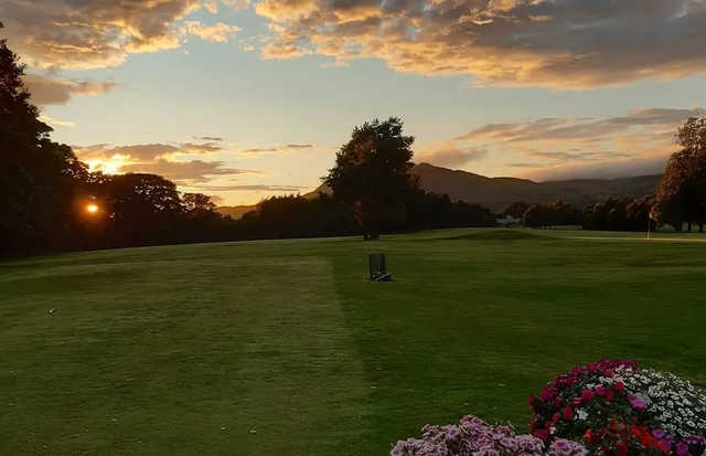 A sunset view from Braehead Golf Club.