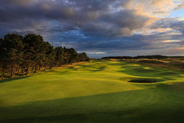 View of the 16th green from Dundonald Links.