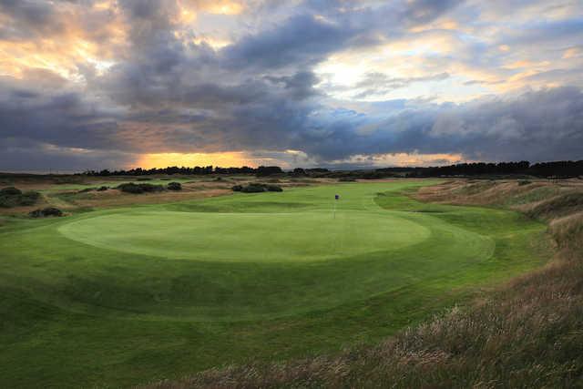 View of the 7th green from Dundonald Links.