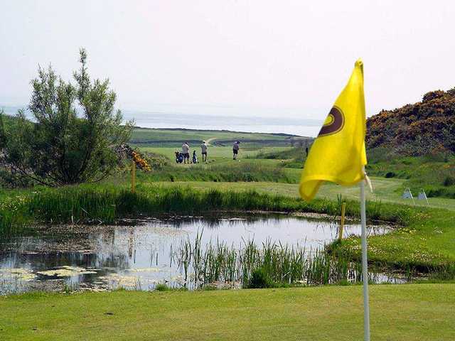 A view from a green at Brighouse Bay Golf Club.