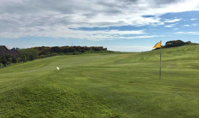A view of a hole at Portpatrick Dunskey Golf Club.