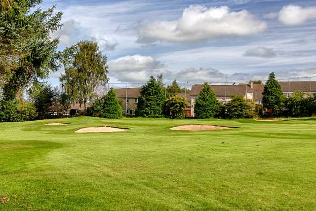 A view of hole #5 at Dumfries and Galloway Golf Club.