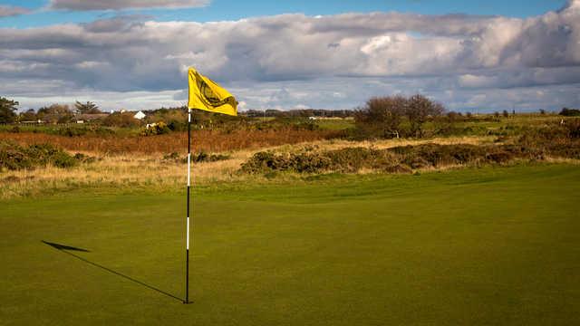 A view of the 2nd hole at Southerness Golf Club.