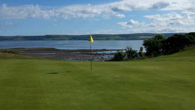 A view of the 15th hole at Stranraer Golf Club.