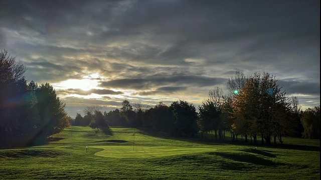 View of the 15th green at Rhuddlan Golf Club.