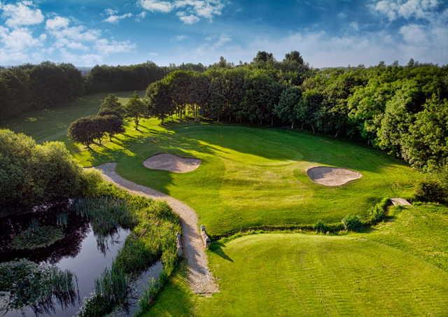 Aerial view from Rhuddlan Golf Club.