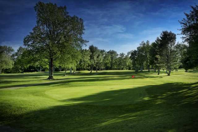 View of a green at Bidwell Park Golf Course.