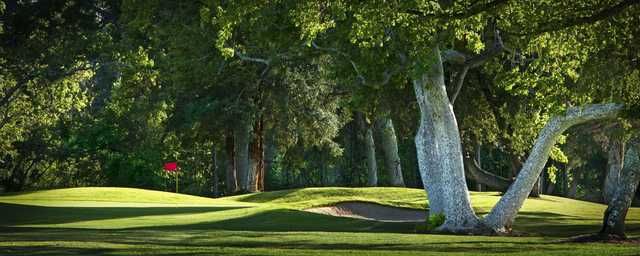 View of the 6th green at Bidwell Park Golf Course.