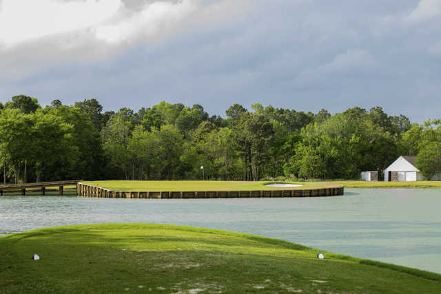 View of the 9th green at Tour 18 Houston.