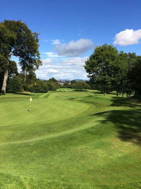 Looking back from a green at Elderslie Golf Club.