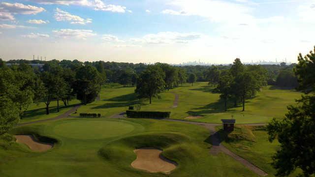 Aerial view from Lake Success Golf Club.