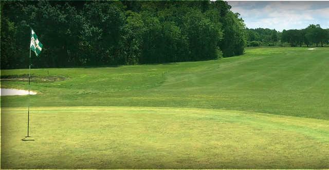 Looking back from a green at The Groves Golf and Country Club.