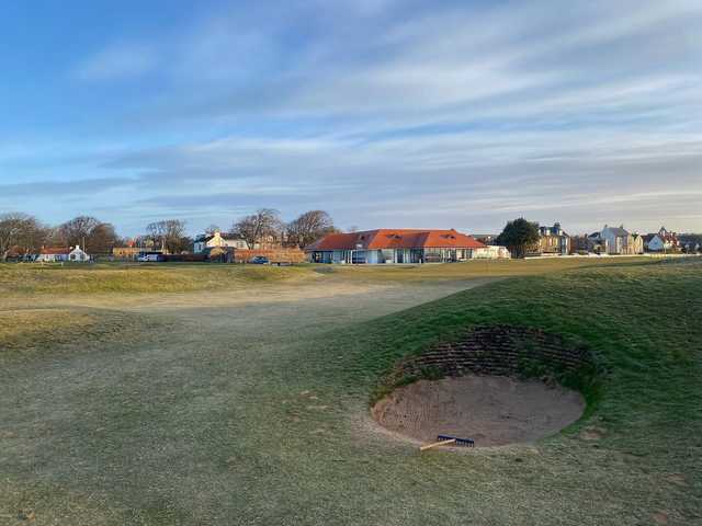 A view of hole #18 at No. 2 from Gullane Golf Club.