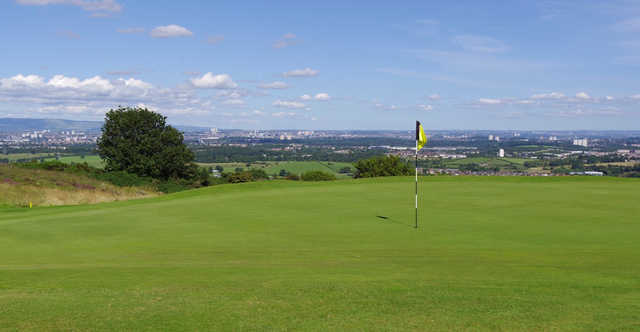 A view of a hole at Fereneze Golf Club.