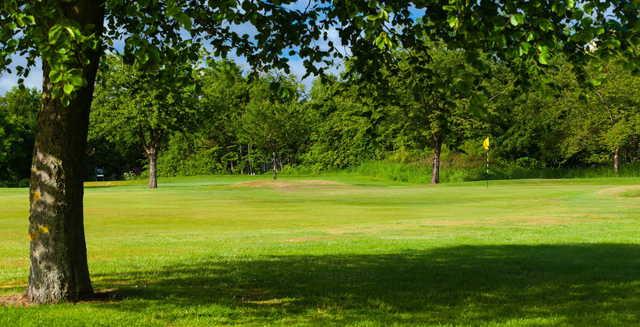 A view of the 15th green at Kingsknowe Golf Club.