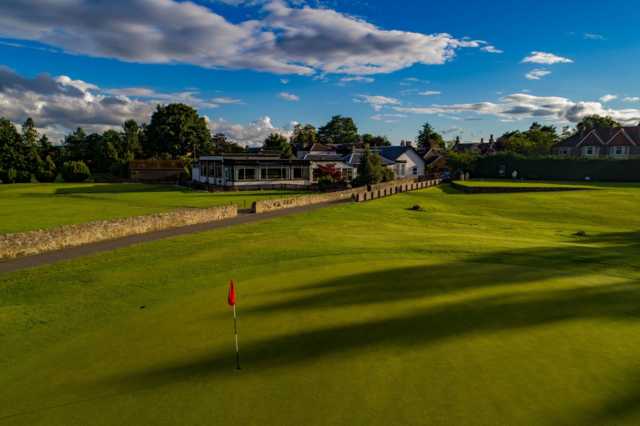 View from a green at Falkirk Tryst Golf Club.