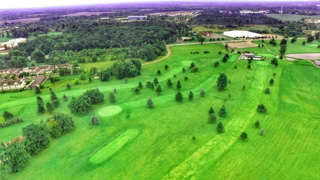 Aerial view from Rolling Hills Golf Course.